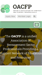 Mobile Screenshot of oacfp.com